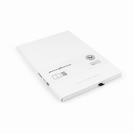 Блокнот линованный Pininfarina из каменной бумаги в мягкой обложке, А5, белый