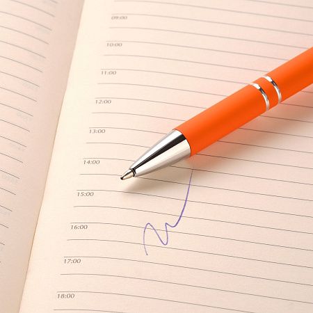 Шариковая ручка Альфа (Alpha), оранжевая