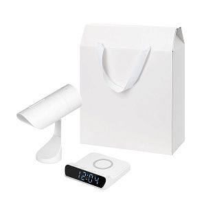 Подарочный набор Призма, Ригель (Prisma, Rigel), белый (увлажнитель воздуха, зарядное устройство)