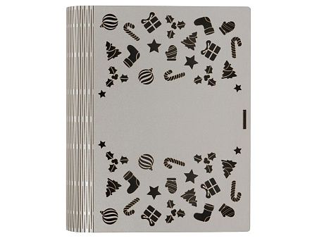 Деревянная коробка с резной крышкой «Книга», L