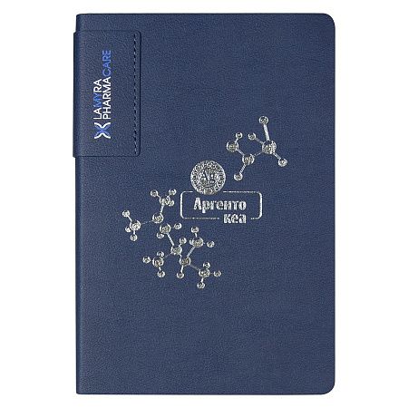 Ежедневник Flexy Star Sivilia Print Sample Аргента Кеа А5, темно-синий, недатированный, в гибкой обложке