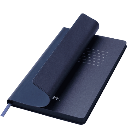 Ежедневник Латте софт-тач (Latte soft touch) недатированный, синий