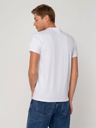 Футболка мужская T-bolka Stretch, белая, размер S