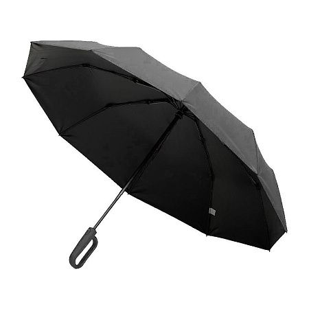 Зонт складной автоматический Forest Marseilles Bicolor, диаметр 117 см, 10 панелей, с UV защитой,  в подарочной коробке, серый