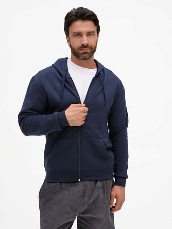 Толстовка унисекс Stone, темно-синяя, размер S