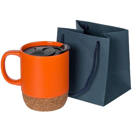 Пакет бумажный под кружку Cupfull, черный