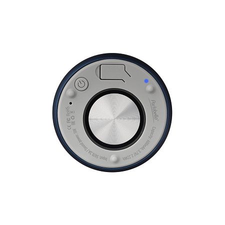 Беспроводная колонка Пэшн (Passion) 80dB 600 mAh (Bluetooth 5.4), синяя