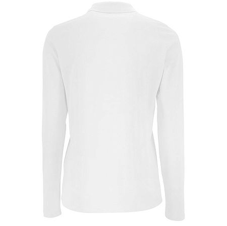 Рубашка поло женская с длинным рукавом Perfect LSL Women, белая, размер S