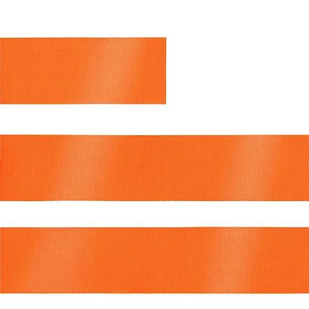 Лента сатиновая Satin 20 XXL, оранжевая, 240 см