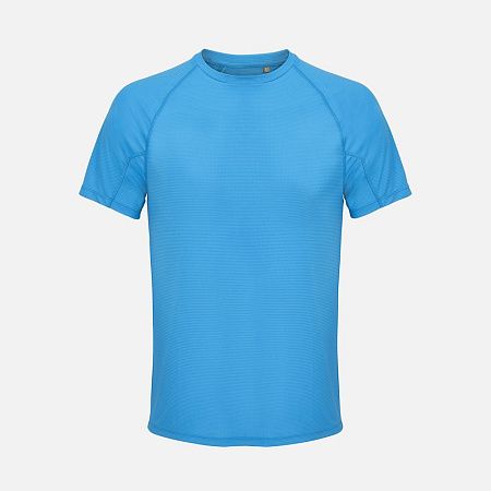 Футболка спортивная унисекс Vortex, ярко-бирюзовая, размер XS