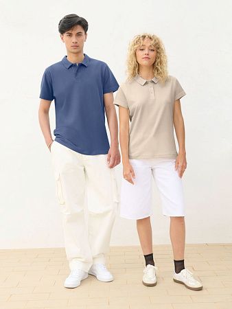 Рубашка поло женская Pulse Women, бежевая (льняная), размер XS