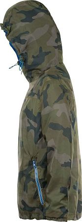 Ветровка Skate, камуфляж с синим, размер XS