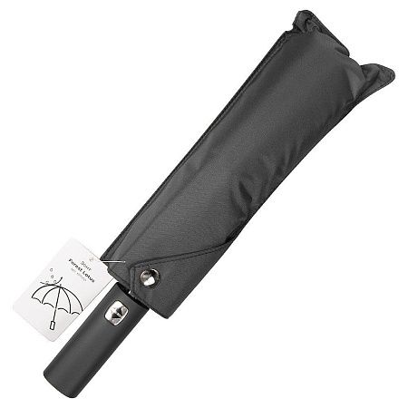 Зонт складной автоматический, Forest Lotus, диаметр 100 см, радиус 23 дюйма, 9 панелей, без подарочной коробки, серый