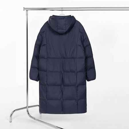 Пуховик унисекс Kapsula, темно-синий, размер XS/S