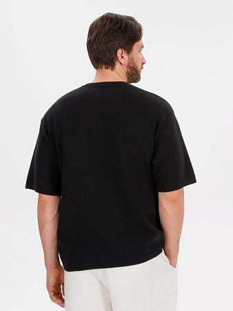 Джемпер с коротким рукавом Siluetti Volumica, черный, размер M/L