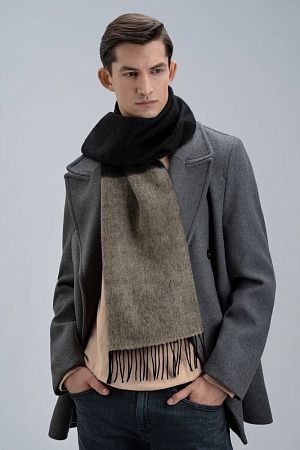 Шарф Charming, коричневый с оранжевым