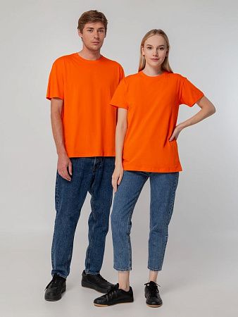 Футболка унисекс T-bolka 140, оранжевая, размер 4XL