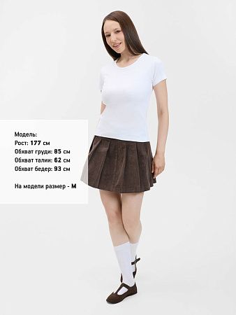 Футболка женская с круглым вырезом Lady 220 белая, размер M