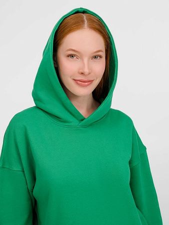 Худи оверсайз унисекс Tolla, зеленое, размер XL/2XL