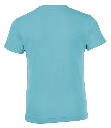 Футболка детская Regent Fit Kids, бирюзовая, размер 4 года (96-104 см)