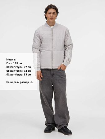 Куртка унисекс Warmbridge, светло-серая, размер M