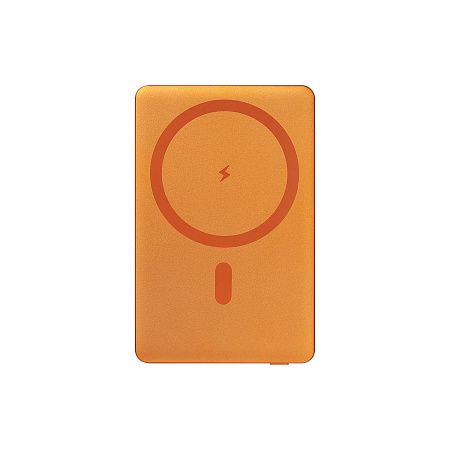 Внешний аккумулятор Атлантис (Atlantis) PD 5000mAh с функцией беспроводной зарядки 15W, оранжевый