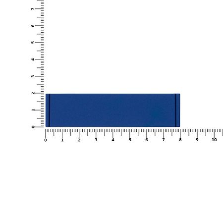 Лейбл из ПВХ Dzeta, S, синий