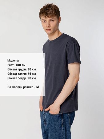 Футболка унисекс Regent 150, темно-серая (графит), размер L