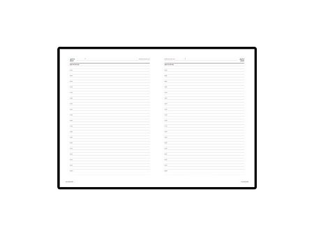 Ежедневник недатированный А4 «Sidney Nebraska» с золотым срезом