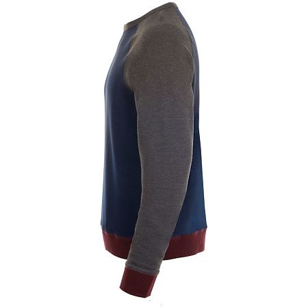 Толстовка унисекс Sandro, темно-синяя с черным меланжем, размер XXL