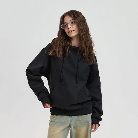 Худи релакс унисекс Адвенче (Adventure), черный, размер XL/2XL