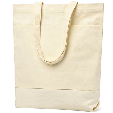 Сумка для покупок JETTA 325 г/м² с шильдом - ракета, натуральный