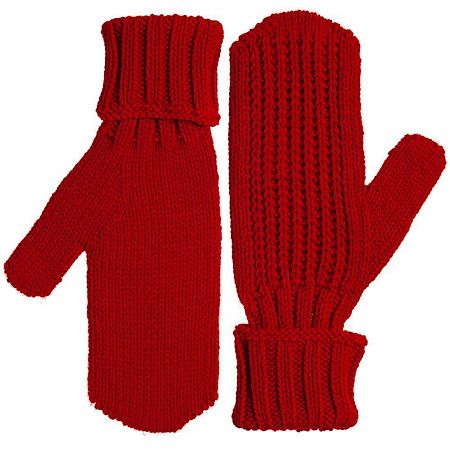 Варежки Nordkyn, глубокий красный, размер S/M