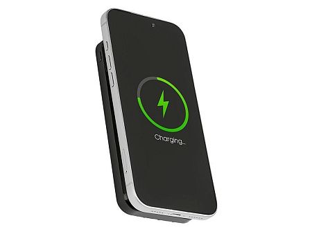 Магнитный беспроводной внешний аккумулятор со встроенными кабелями «Мэни», 10000 мАч