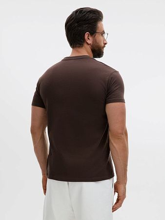 Футболка унисекс Regent 150, темно-коричневая (шоколад), размер XXL