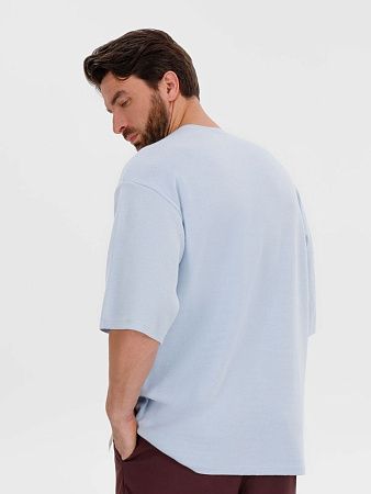 Джемпер с коротким рукавом Siluetti Volumica, светло-голубой, размер XL/2XL