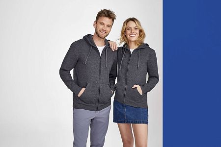 Толстовка женская на молнии с капюшоном Seven Women, красная, размер S