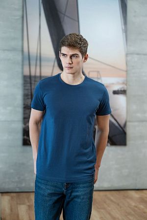 Футболка мужская American U, светлый меланж, размер S