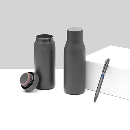 Термобутылка вакуумная герметичная Грейс (Grace), серая