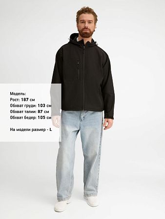 Куртка мужская с капюшоном Replay Men 340, черная, размер XS