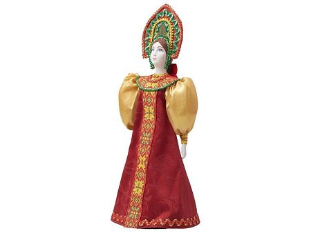 Подарочный набор: кукла фарфоровая, мёд с гецким орехом