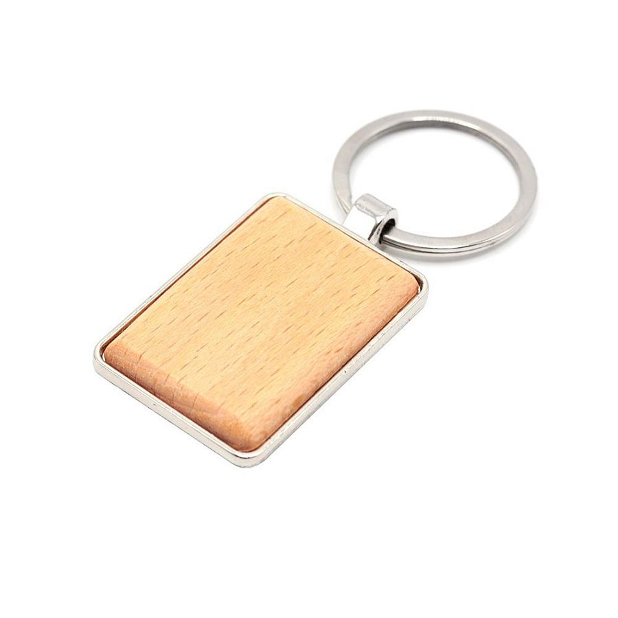 Брелок Woody S(прямоугольник), натуральный