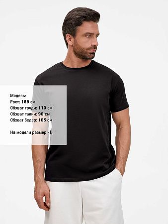 Футболка унисекс T-Bolka 200, черная, размер S