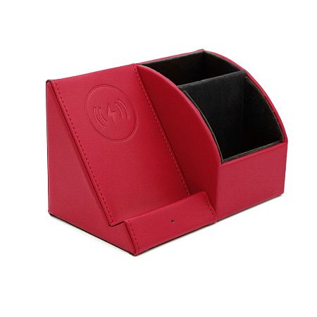 Настольный органайзер Prestige c беспроводной зарядкой, черный