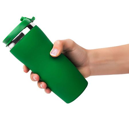 Термокружка SLIM SOFT COLOR 350мл. Зеленая 6030.02