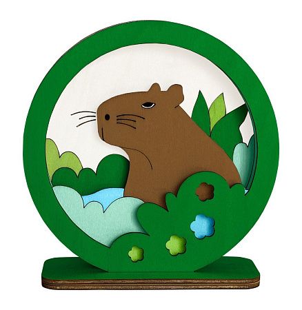 Набор 3Д раскраска: краски, подставка, кисть, скатерть, раскраски на выбор