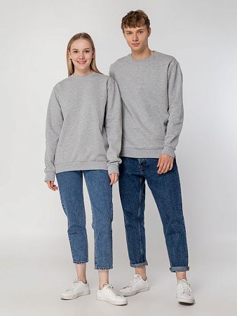 Толстовка Unit Toima Heavy, серый меланж, размер XS