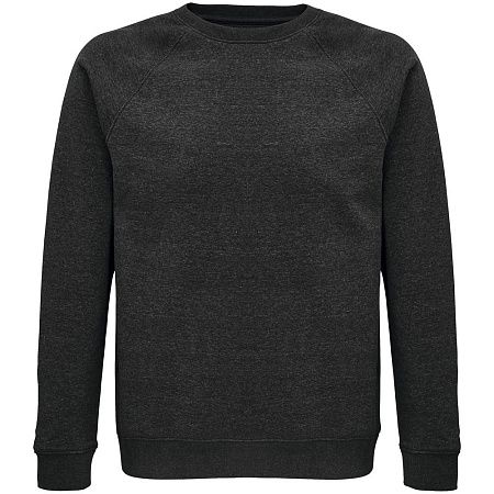 Свитшот унисекс Space, черный меланж, размер M