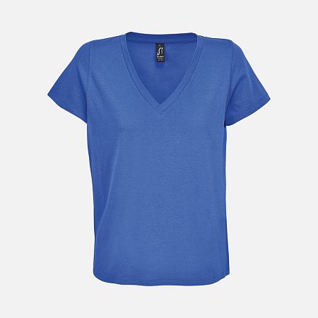 Футболка женская Regent Women с V-образным вырезом, ярко-синяя (royal), размер M