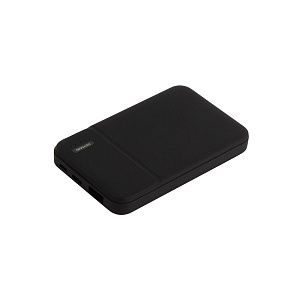 Внешний аккумулятор с подсветкой Скайлайн (Skyline), 5000 mAh, черный